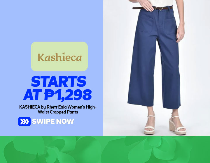 KASHIECA by Rhett Eala Women's High-Waist Cropped Pants start at P1,298
