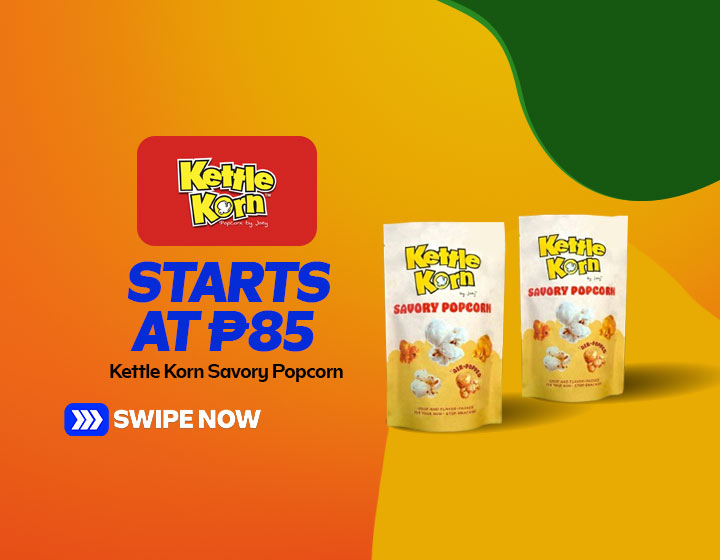 Kettle Korn Savory Popcorn start at P85