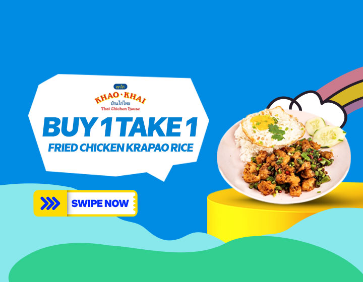Buy 1 Take 1 Fried Chicken Krapao Rice