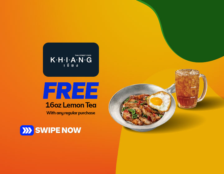 Free 16oz Lemon Tea with Your Meal