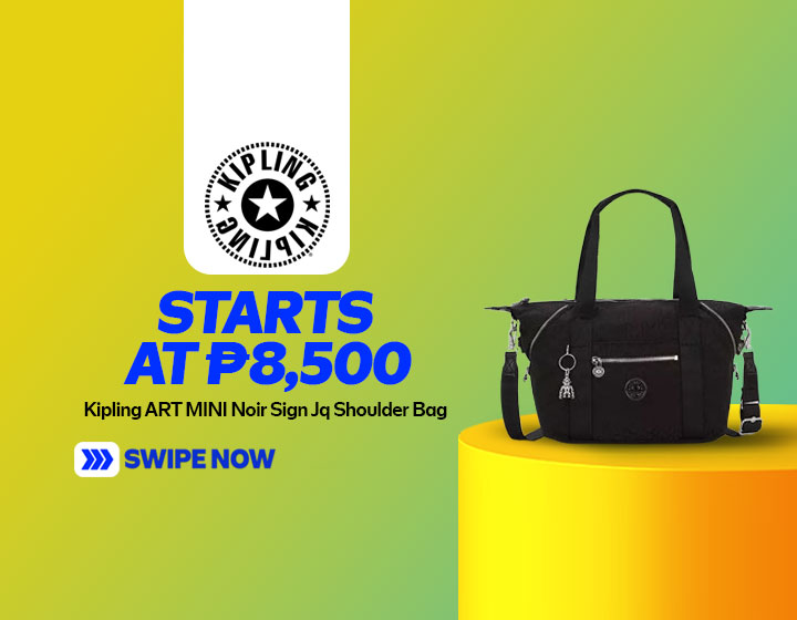 Kipling ART MINI Noir Sign Jq Shoulder Bag starts at P8,500