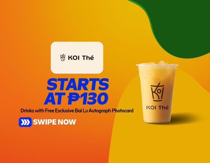 Drinks with Free Exclusive Bai Lu autograph Photocard start at P130