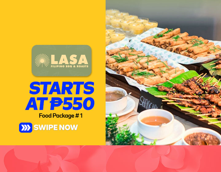 Food Package # 1 starts at P550 per Head on Weekdays