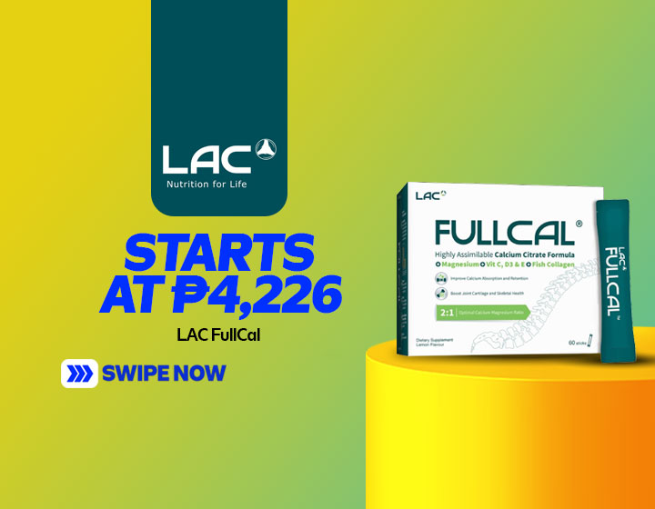 LAC FULLCAL - Highly Assimilable Calcium Citrate Formula - Lemon - Pack of 60 Sticks starts at P4,226