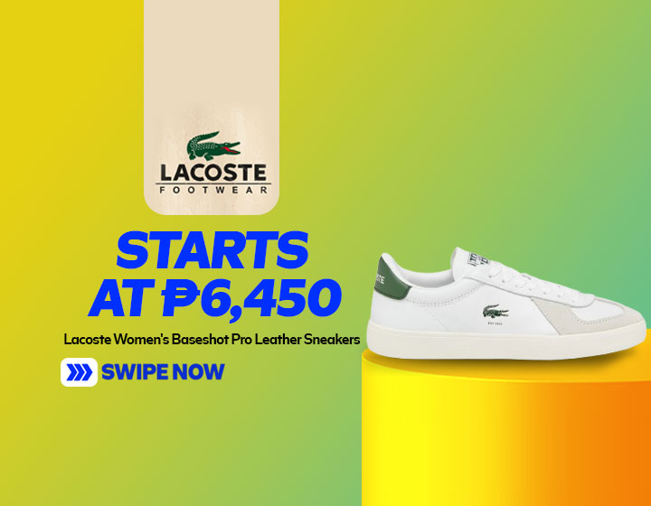 Lacoste Women's Baseshot Pro Leather Sneakers start at P6,450