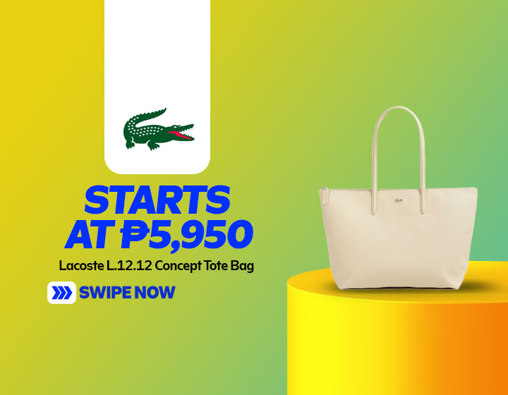 Lacoste L.12.12 Concept Tote Bag in Yellow Millet starts at P5,950