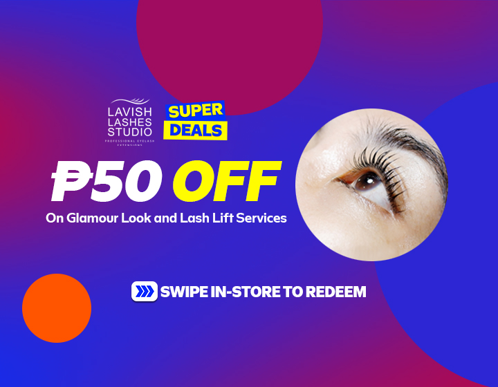 Get P50 OFF on Glamour Look and Lash Lift Services