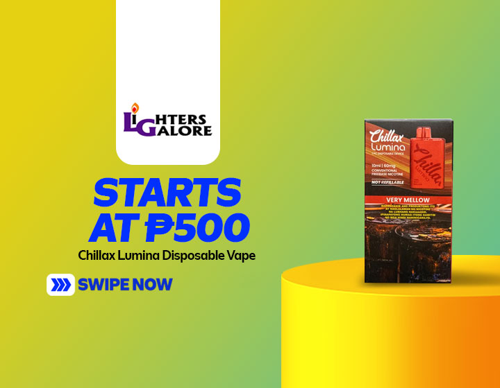 Chillax Lumina Disposable Vape starts at P500
