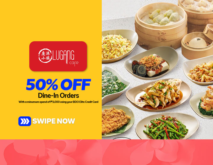 Enjoy 50% Off on your Order with your BDO Elite Credit Card