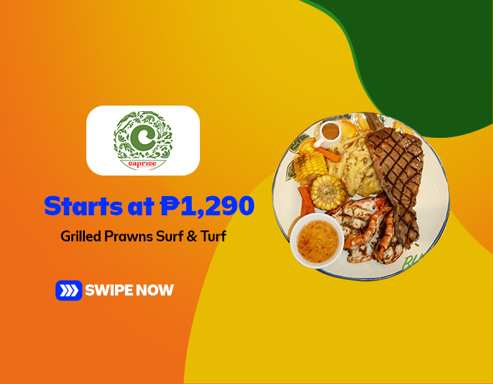 Grilled Prawns Surf & Turf at P1,290