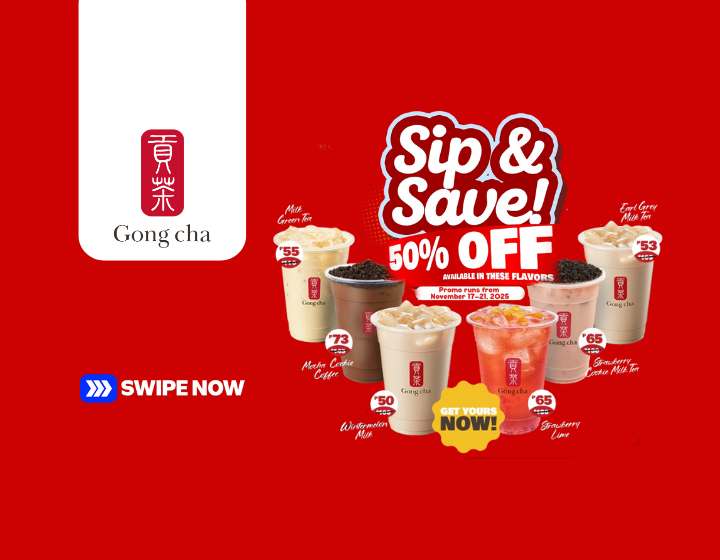 50% OFF on Medium-sized drinks