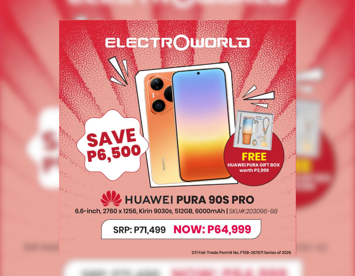 Save P6,500 on Huawei Pura 90s Pro