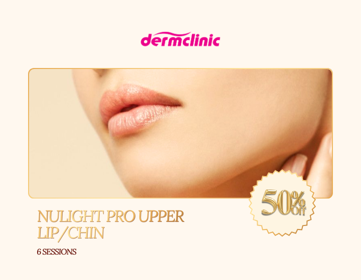 50% OFF NuLight Pro Upper Lip or Chin (6 Sessions)