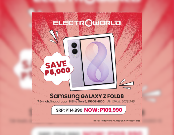 Save P5,000 on Samsung Galazy Z Fold8