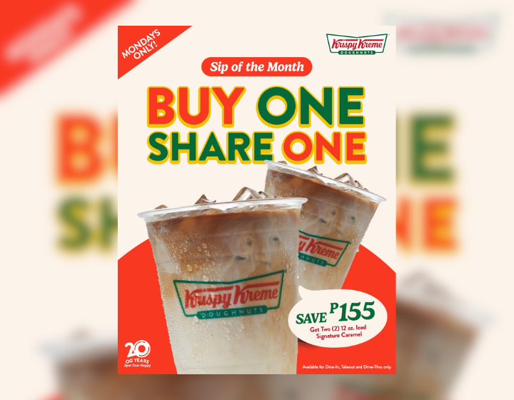 Buy One, Get One 12oz Iced Caramel for only P155