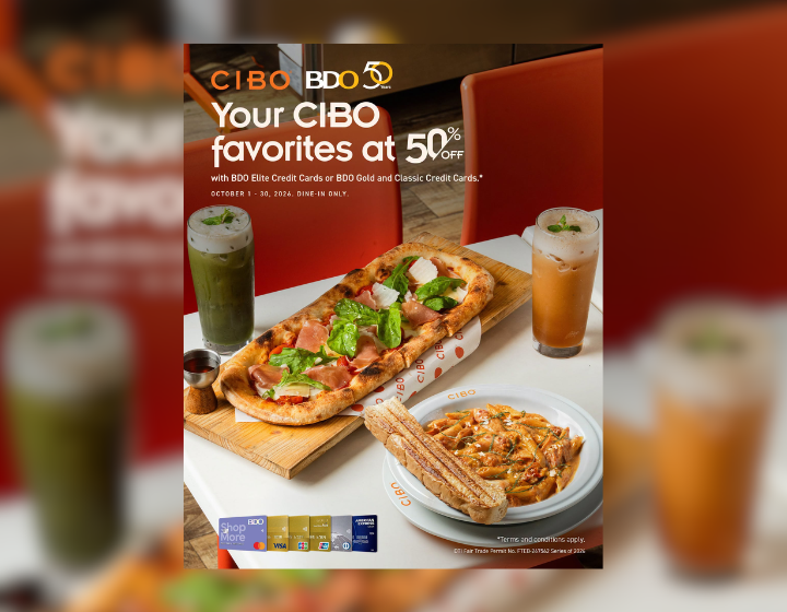 Up to 55% OFF with BDO Credit Card