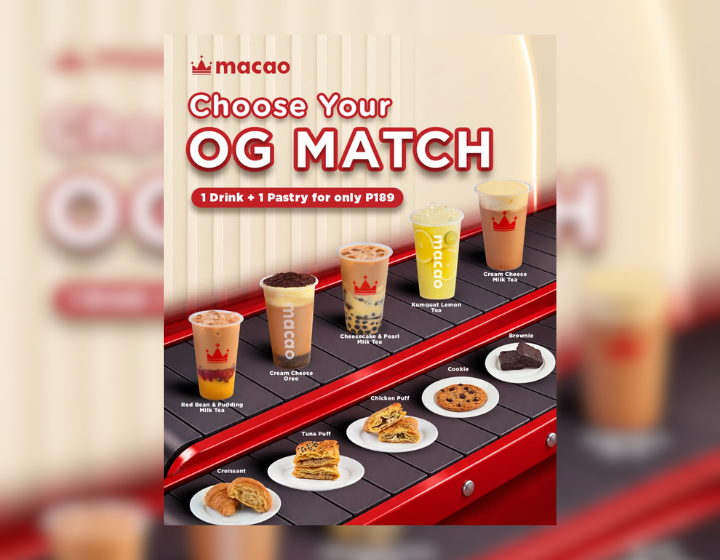 Get 1 Drink + 1 Pastry for only  ₱189