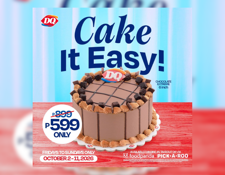 Chocolate Extreme Blizzard Cake starts at P599 