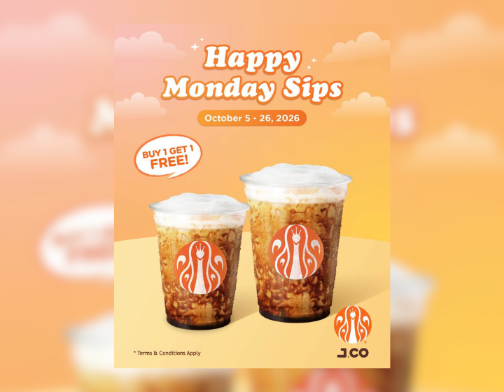 Buy 1 Get 1 Free all mondays starts at P205