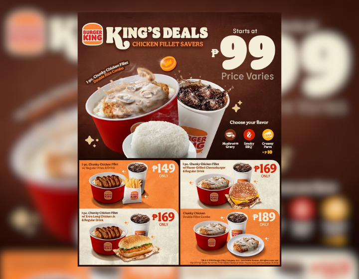 King's Deals Chunky Chicken Fillet Savers starts at P99