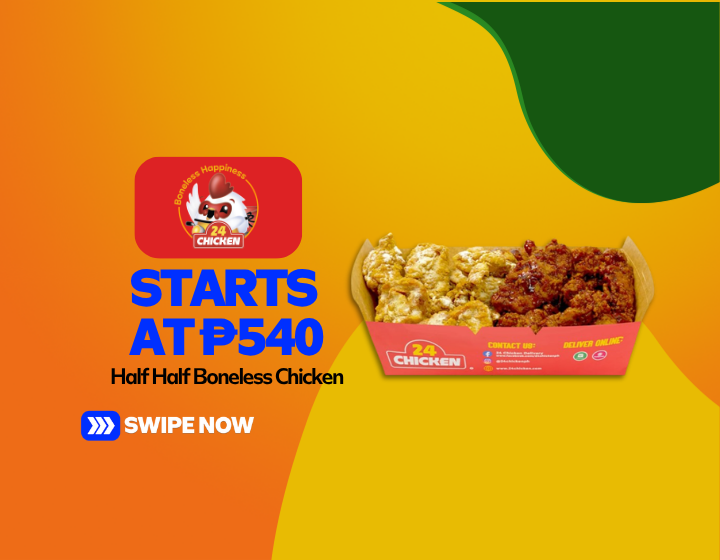 Half Half Boneless Chicken Starting At P540 