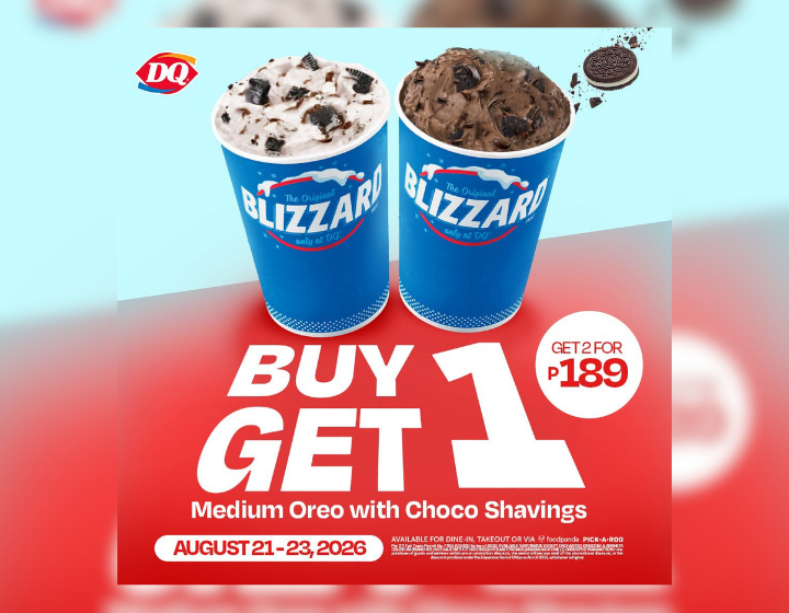 BUY 1, GET 1 Medium Blizzard