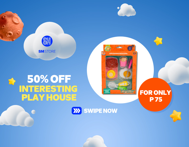 INTERESTING  PLAY HOUSE  50% OFF  AT P 75 ONLY