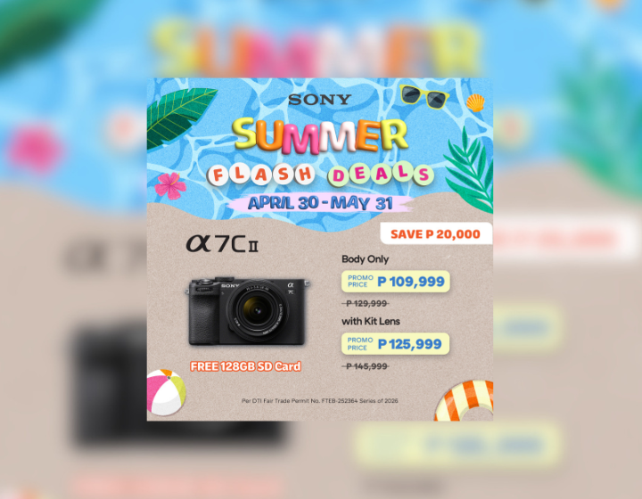 Save up to P20,000 on Alpha 7C II
