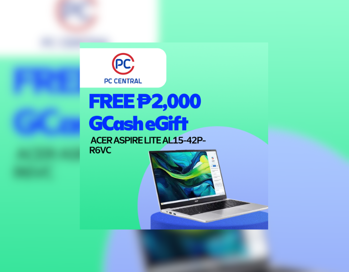 FREE ₱2,000 GCash eGift ACER ASPIRE LITE AL15-42P-R6VC
