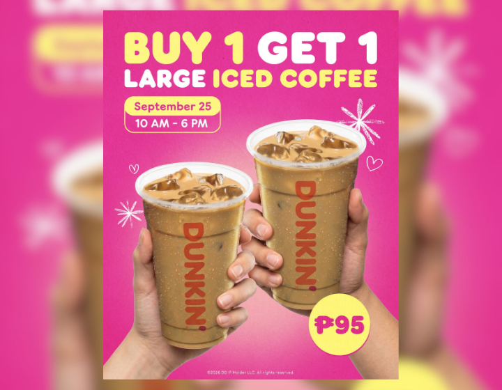 2 Large Iced Coffees for P95