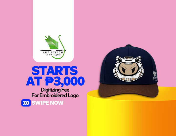 Digitizing Fee For Embroidered Logo Starting At P3,000