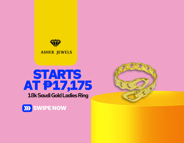 18k Saudi Gold Ladies Ring Starting At P17,175