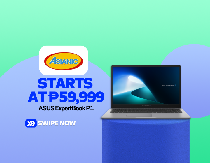  ASUS ExpertBook P1 Starting at P59,999