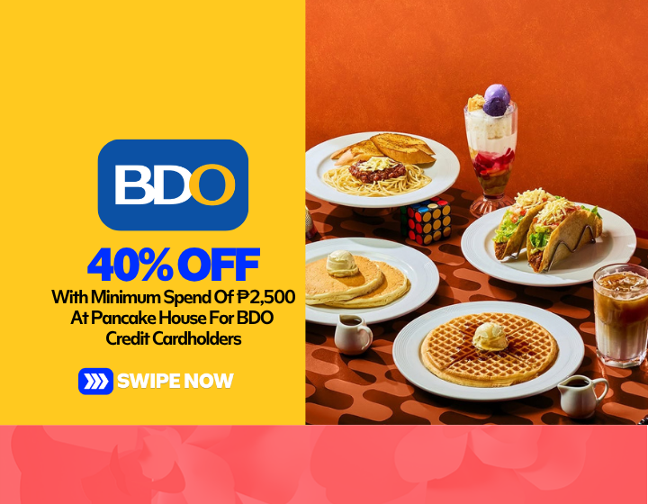40% Off With Minimum Spend Of P2,500 At Pancake House For BDO Credit Cardholders