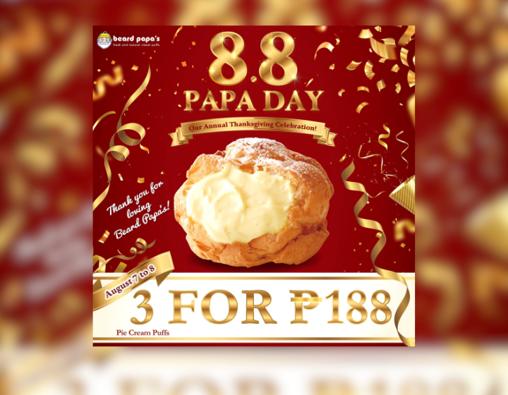 3 Pie Cream Puffs For Only P188 