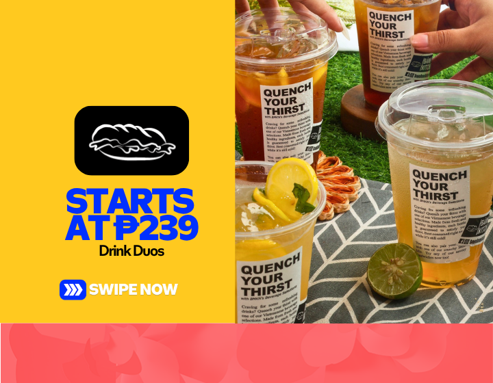 Drink Duos Starting At P239