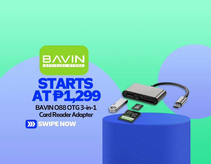 BAVIN O88 OTG 3-in-1 Card Reader Adapter Starting At P1,299