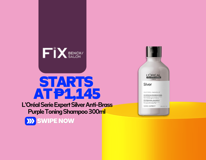 L'Oréal Serie Expert Silver Anti-Brass Purple Toning Shampoo 300ml Starting At P1,145