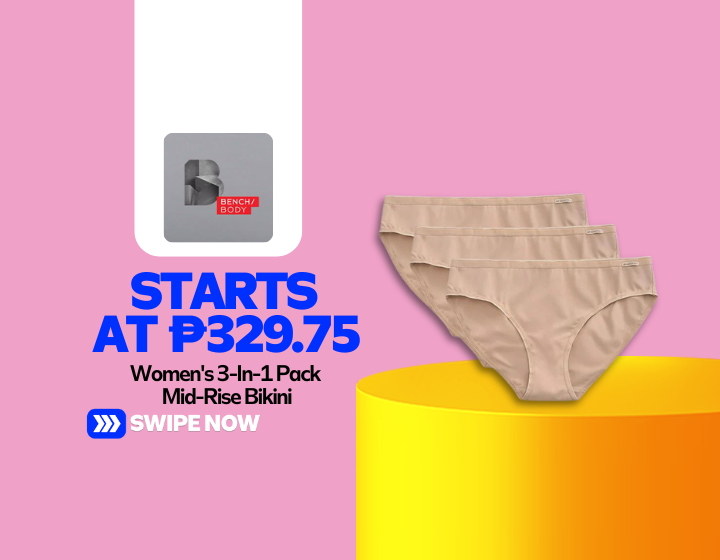 Women's 3-In-1 Pack Mid-Rise Bikini Starting At P329.75