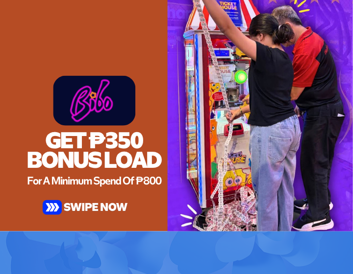 Get P350 Bonus Load For A Minimum Spend Of P800