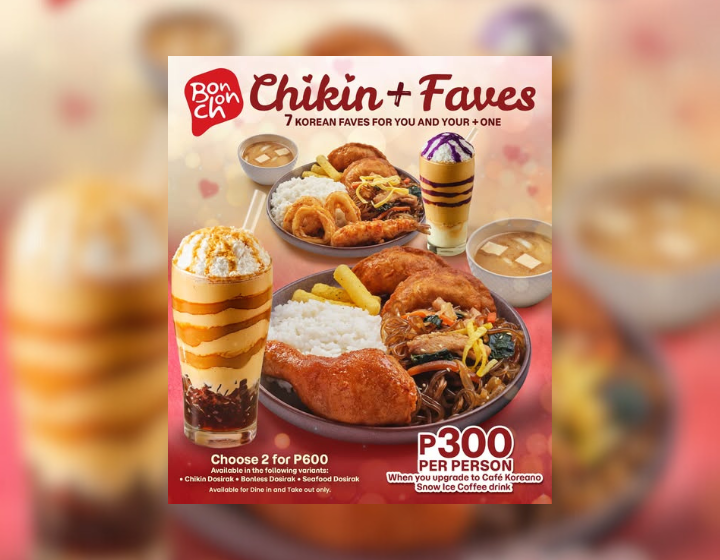 Chikin + Faves 7-in-1 Korean Meal starts at  ₱300