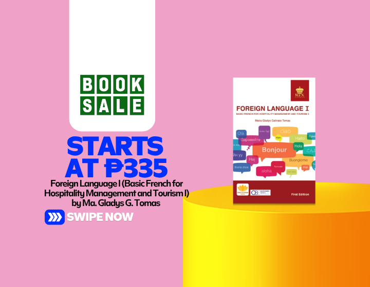 Foreign Language I (Basic French for Hospitality Management and Tourism I) by Ma. Gladys G. Tomas Starting At P335