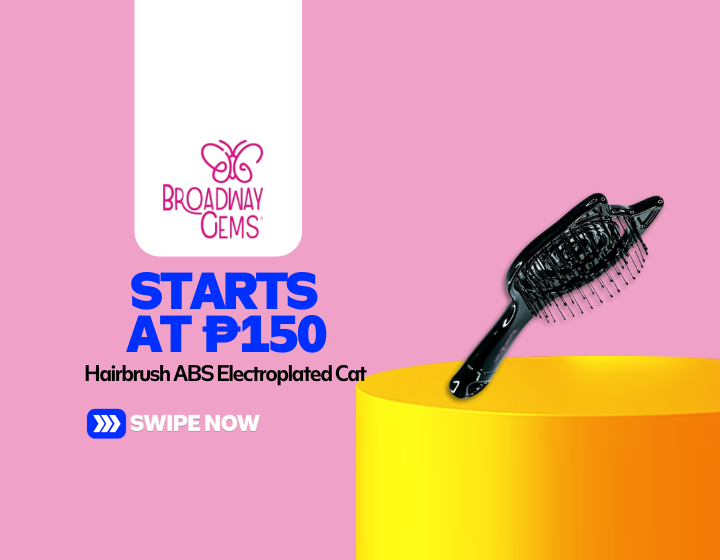 Hairbrush ABS Electroplated Cat Starting At P150