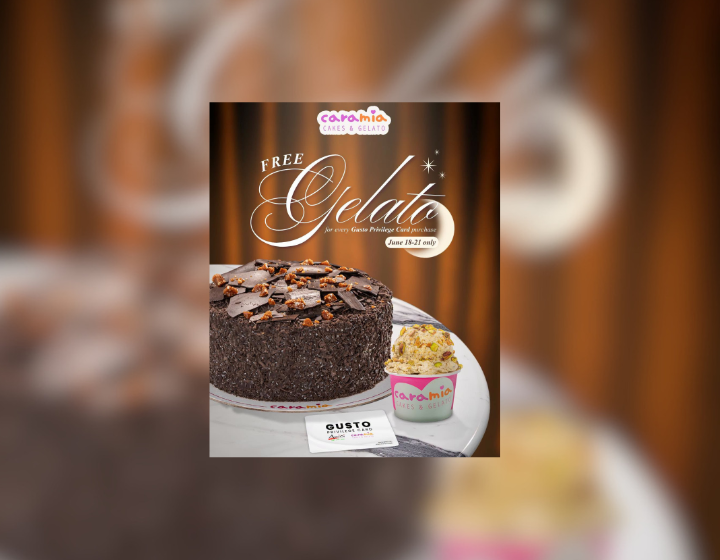 FREE Small Gelato When You Purchased Gusto Privilege Card 