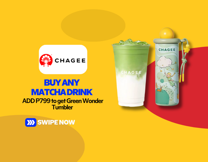 Buy any 1 Matcha Drink and add ₱799 to get 1 Green Wonder Tumbler.