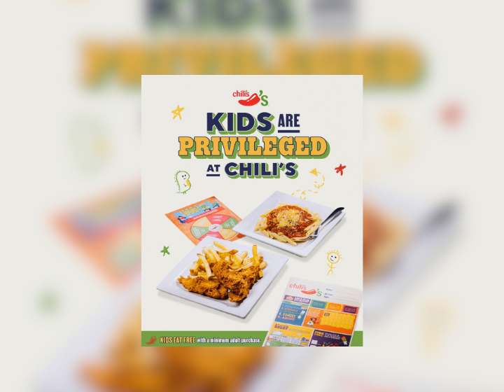 FREE Kid’s Meal With a Minimum Spend of P750
