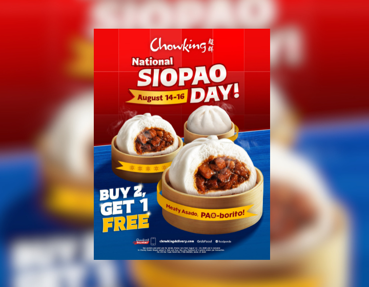 Buy 2, Get 1 FREE Chowking Chunky Asado Siopao