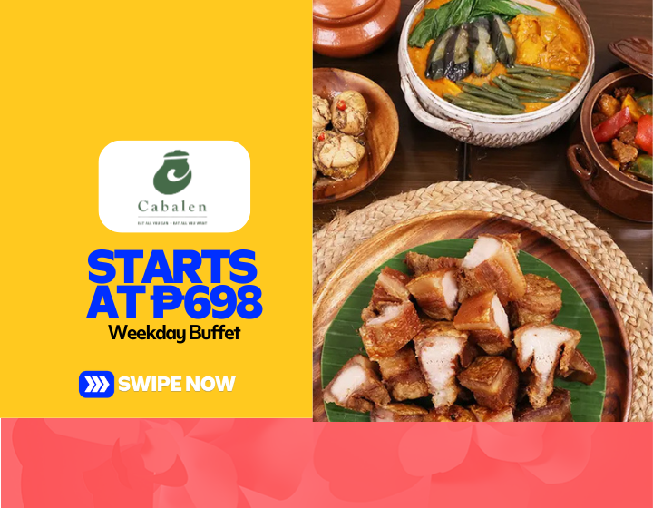 Weekday Buffet Starting At P698