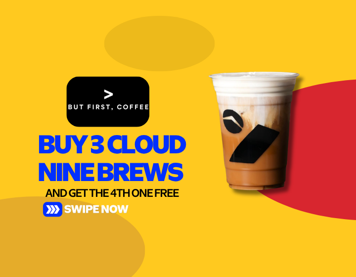 Buy 3 Cloud Nine Brews and get the 4th one FREE