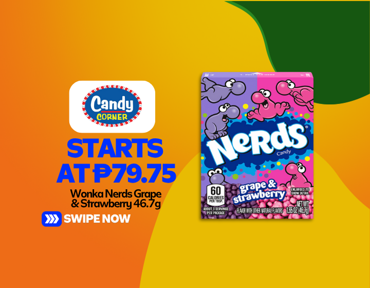 Wonka Nerds Grape & Strawberry 46.7g Starting At P79.75